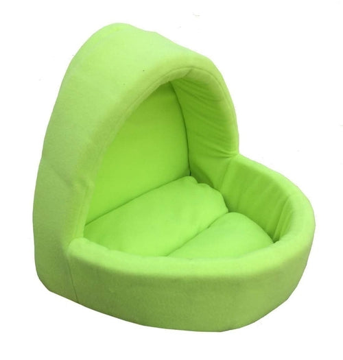 Cama Estilo Cueva Acogedora para Perros y Gatos – L Verde
