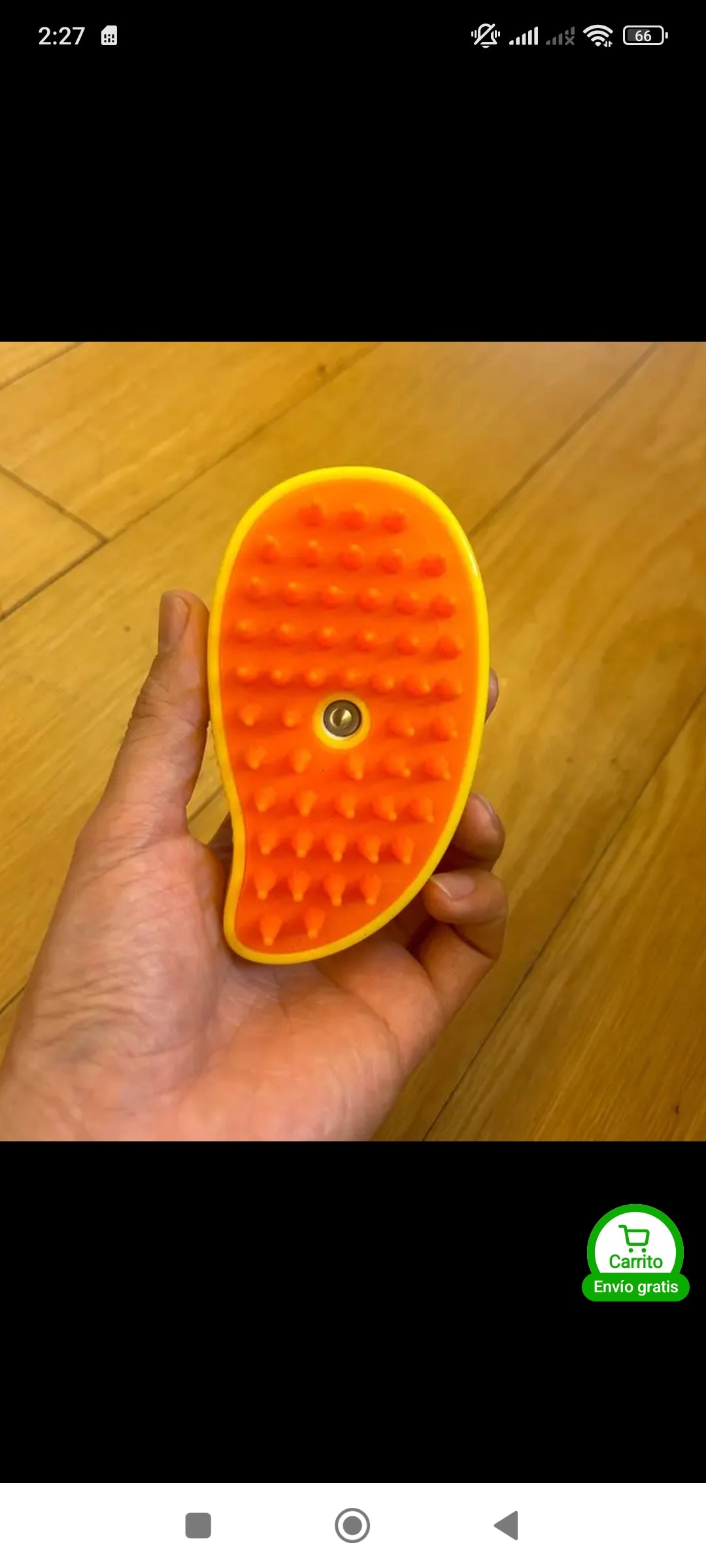 Peine para eliminar pelo flotante en gatos